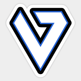 Classic Logo Blue Sticker